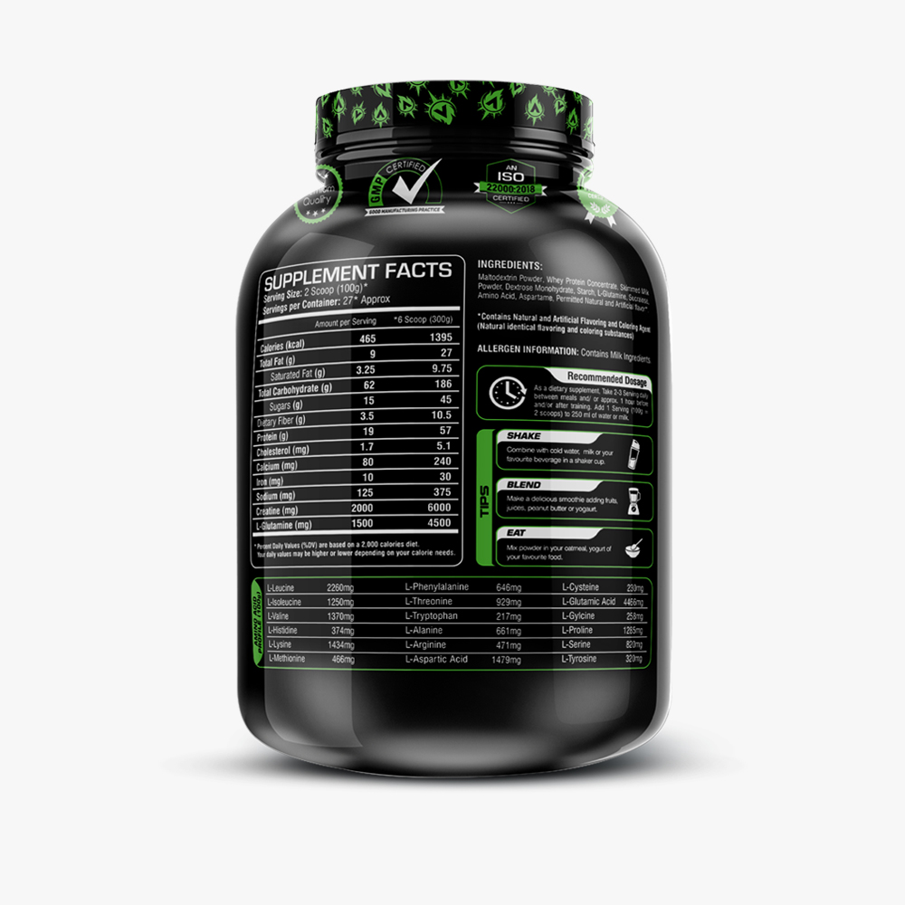 Hyper Hulk Gainer 2.72kg, 6lbs - Image 2