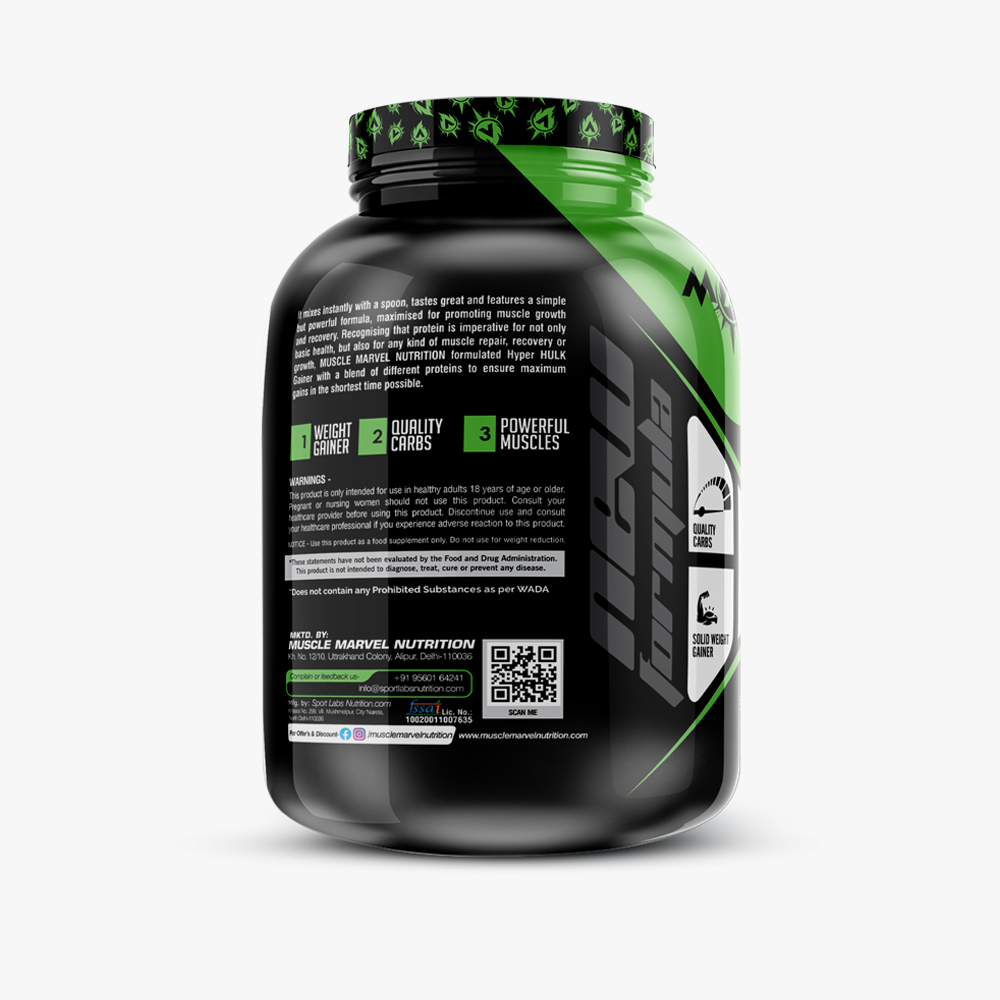 Hyper Hulk Gainer 2.72kg, 6lbs - Image 3